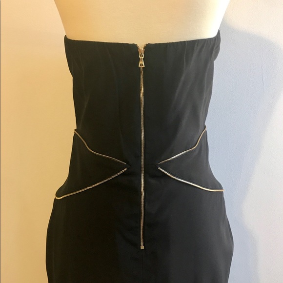 NWT Lia Kes Strapless Tulip Dress w/ Zipper Detail - Picture 2 of 5